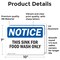 Signmission This Sink For Food Wash Only, 10 in W x Rectangle, Vinyl Decal OS-2PACK-NS-D-710-L-16703 - alternate 5